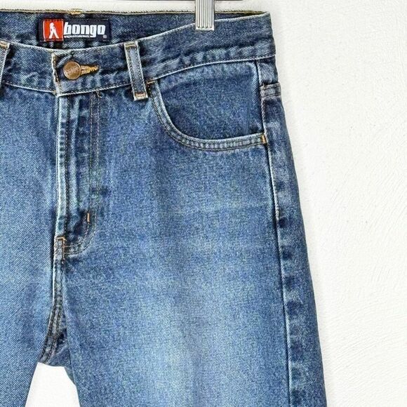 Bongo Milestone Straight Leg Vintage 90s Denim Jeans in Dark Sandblast - Women’s - Picture 3 of 8